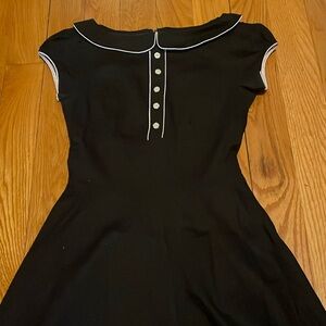 Like new Beautiful Goth Black Dress Beetlejuice Wednesday Addams Family Costume
